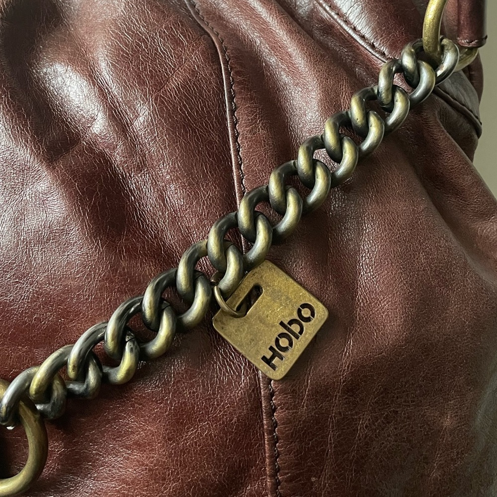 HOBO Brown Leather Tote Bag - Picture 2 of 10